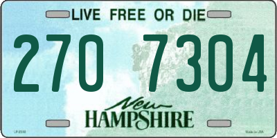 NH license plate 2707304