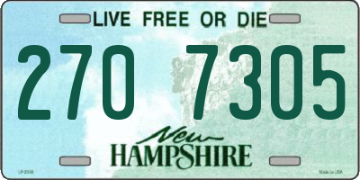 NH license plate 2707305