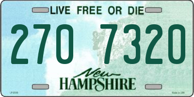 NH license plate 2707320
