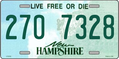NH license plate 2707328