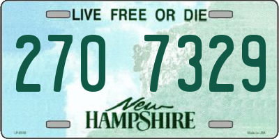 NH license plate 2707329