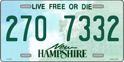 NH license plate 2707332