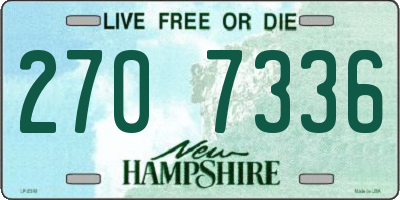 NH license plate 2707336