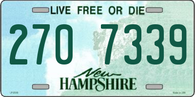 NH license plate 2707339