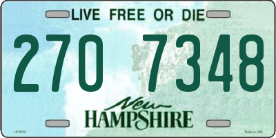 NH license plate 2707348