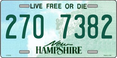 NH license plate 2707382