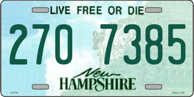NH license plate 2707385