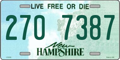 NH license plate 2707387