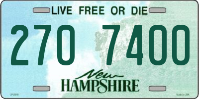 NH license plate 2707400