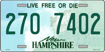 NH license plate 2707402