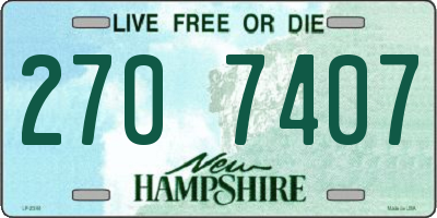 NH license plate 2707407