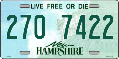 NH license plate 2707422
