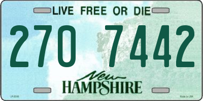 NH license plate 2707442