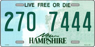 NH license plate 2707444