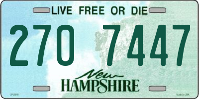 NH license plate 2707447