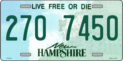 NH license plate 2707450