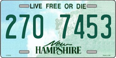 NH license plate 2707453