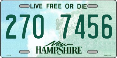 NH license plate 2707456