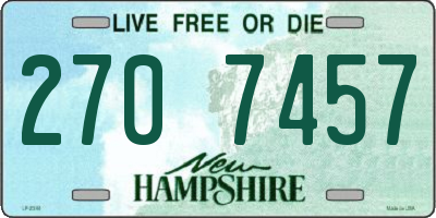 NH license plate 2707457