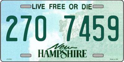 NH license plate 2707459