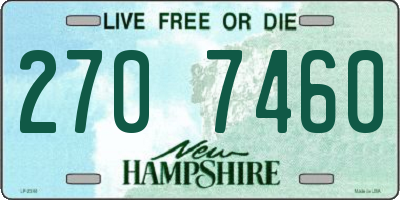 NH license plate 2707460