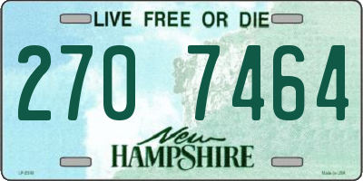 NH license plate 2707464