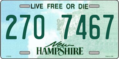 NH license plate 2707467