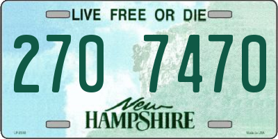NH license plate 2707470