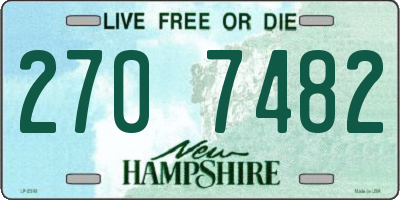NH license plate 2707482
