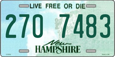 NH license plate 2707483