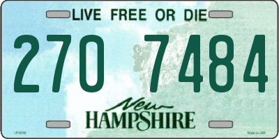 NH license plate 2707484