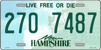 NH license plate 2707487