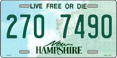 NH license plate 2707490