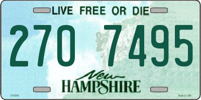NH license plate 2707495
