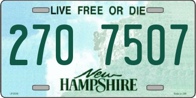 NH license plate 2707507