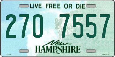 NH license plate 2707557