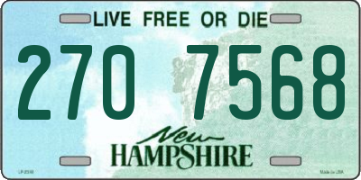 NH license plate 2707568