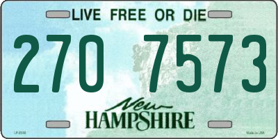 NH license plate 2707573