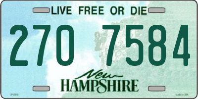 NH license plate 2707584