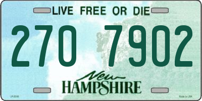 NH license plate 2707902