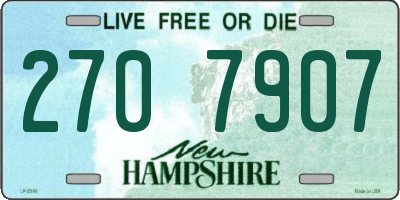 NH license plate 2707907
