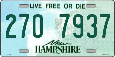 NH license plate 2707937