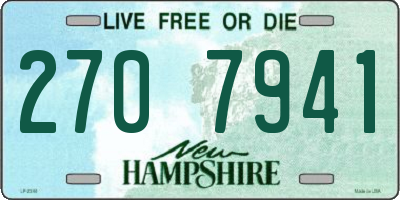 NH license plate 2707941