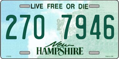 NH license plate 2707946