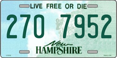 NH license plate 2707952