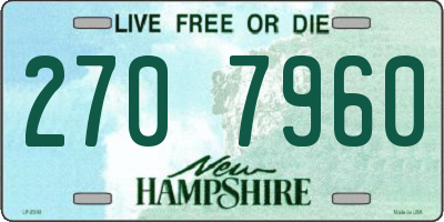 NH license plate 2707960