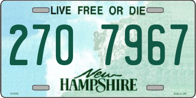 NH license plate 2707967