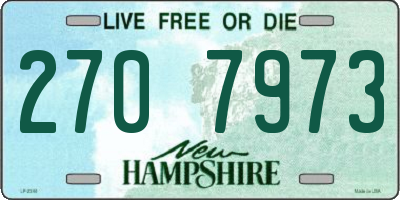 NH license plate 2707973