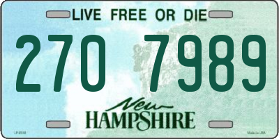 NH license plate 2707989