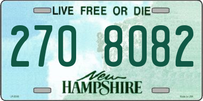 NH license plate 2708082
